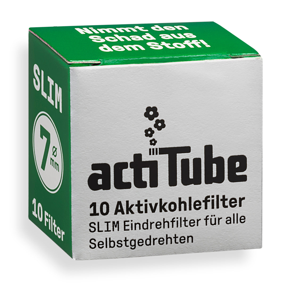 actitube slim aktivkohlefilter 10 stueck