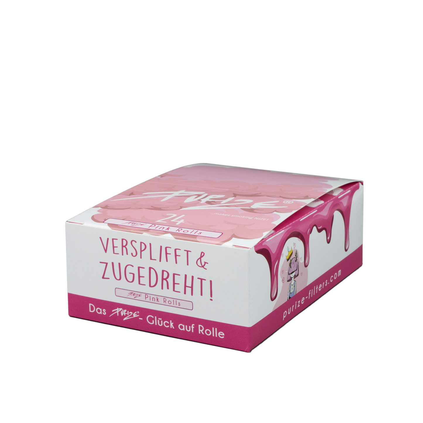 PURIZE® Pink Rolls Endlospaper | 24er Box