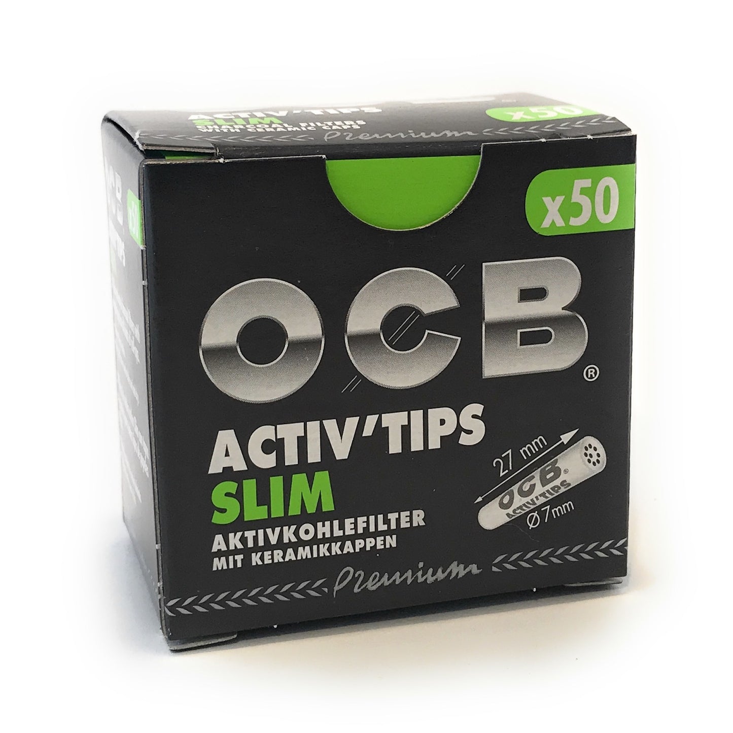 OCB® Activ Tips Slim 7mm 50er Box