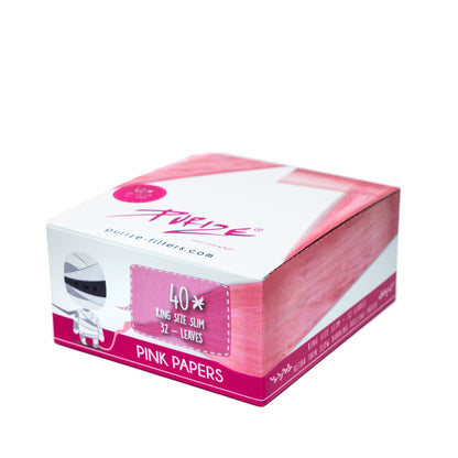 PURIZE® King Size Slim Pink Papers | 40er Box