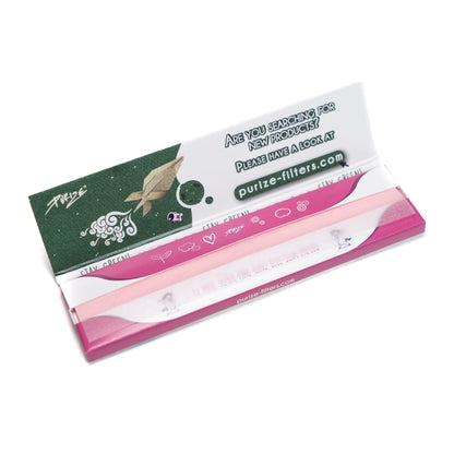 PURIZE® King Size Slim Pink Papers | 40er Box